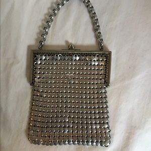 Antique all metal mini purse